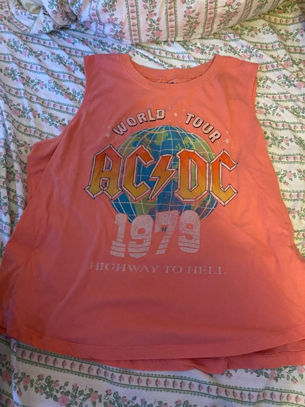 AC/DC Coral Graphic World Tour Tank